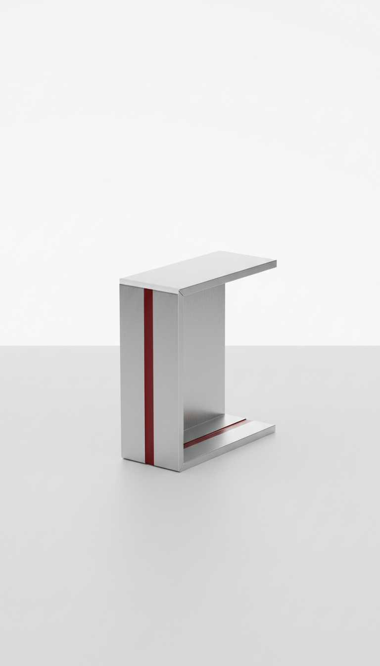 Precision Steel Geometric Bookend